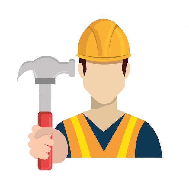 Builder constructor worker icon