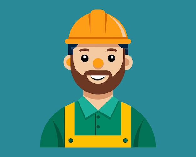 builder mascot vector desing