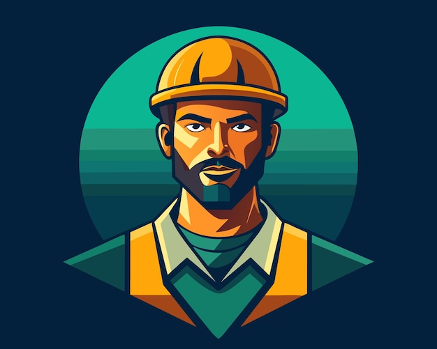 builder mascot vector desing