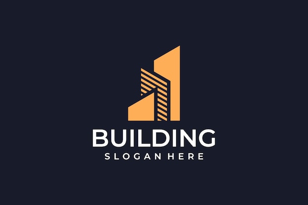 Building architecture luxury logo vector symbol