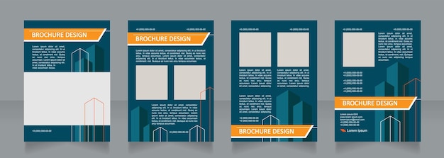 Vector building blank brochure design