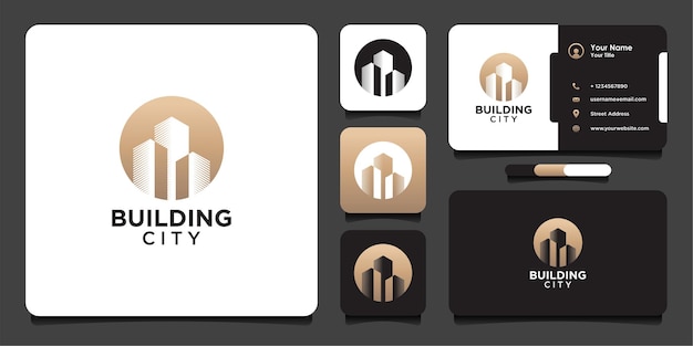 Дизайн логотипа города и дизайн визиток