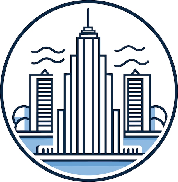 Vector building cityscape icon design vector