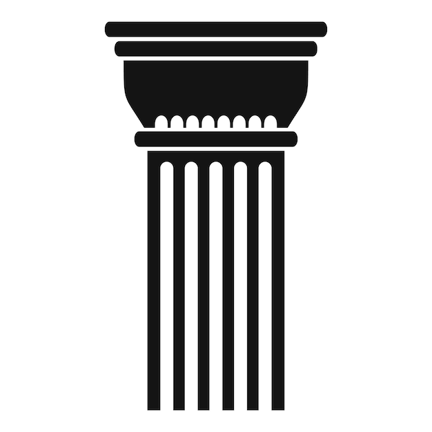 Building column icon simple illustration of building column vector icon for web