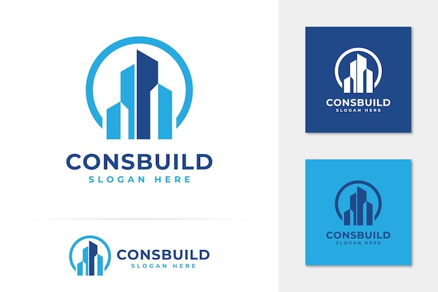 Building construction logo design template Architecture logo vector illustration concept