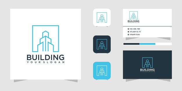 Building construction logo design