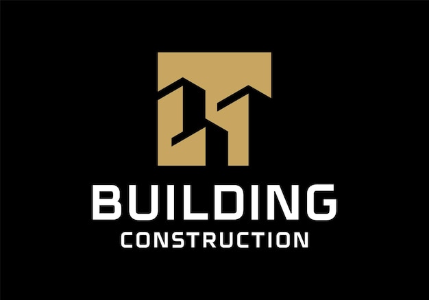 建物建設のロゴ アイコンのデザイン