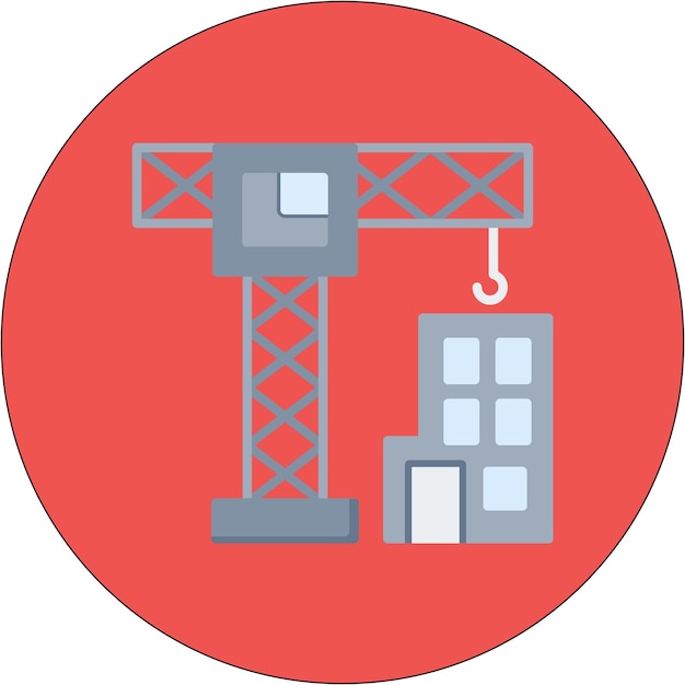 Building Contruction Vector Illustration Style