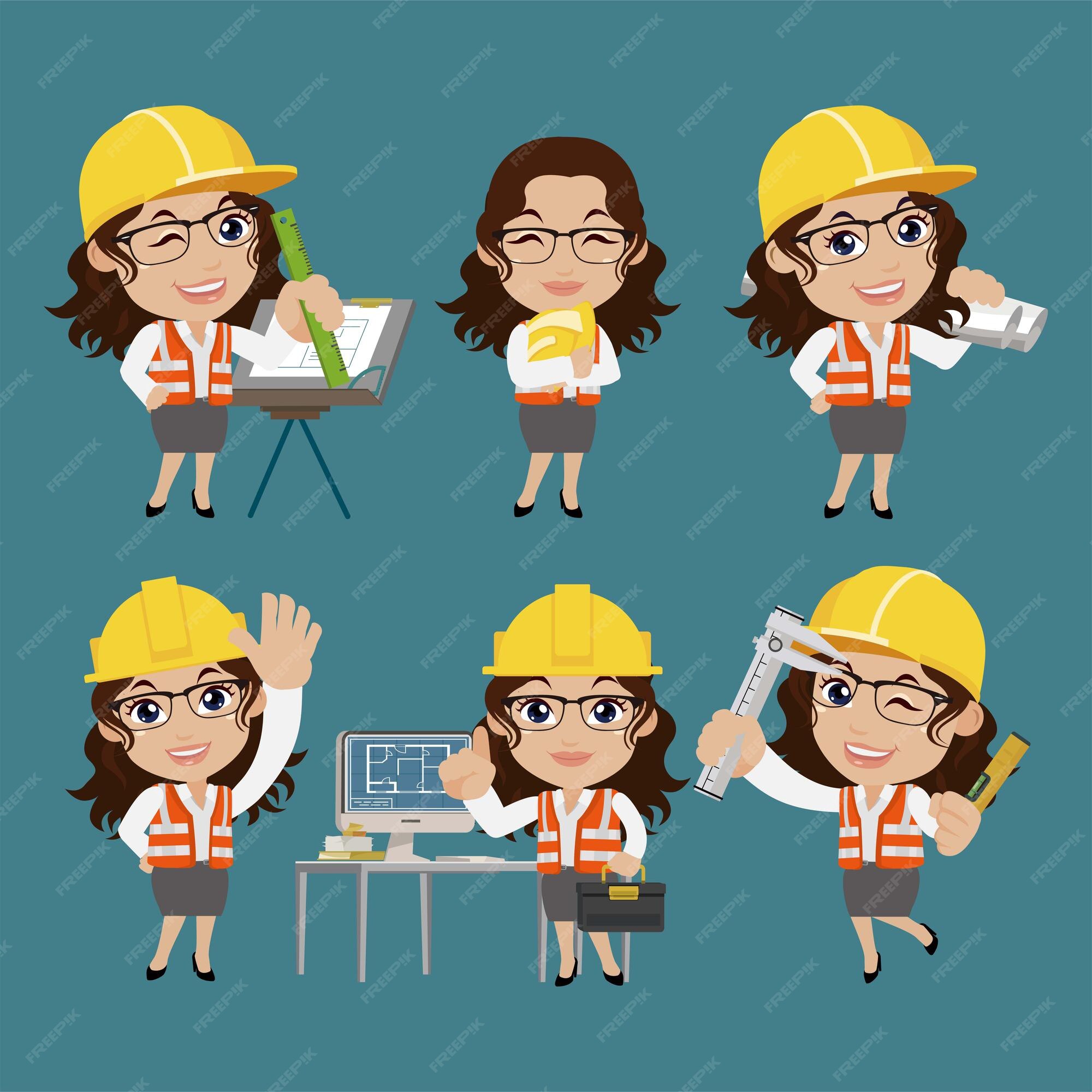 engineer girl clipart images