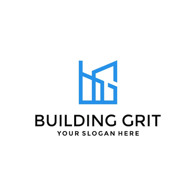 Шаблон дизайна логотипа Building Grit