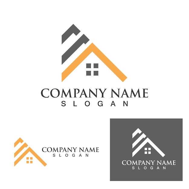 Building home logo and symbol property eps vector