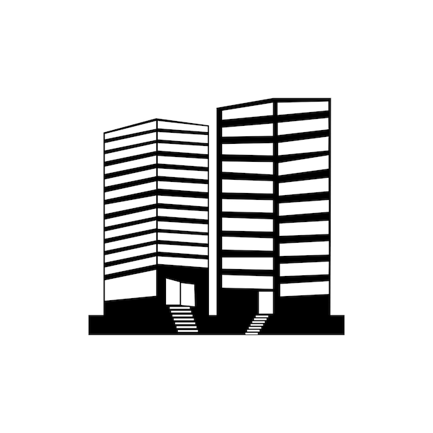 Building icon logo vector design i