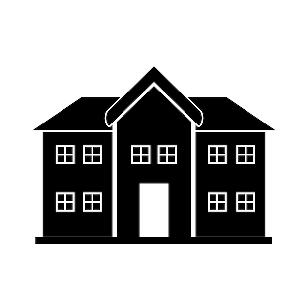 Шаблон векторного дизайна логотипа здания