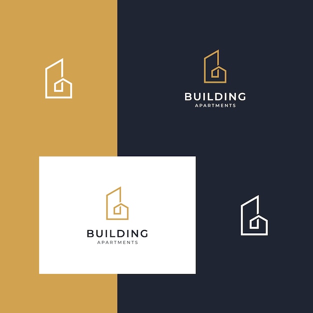 building inspirational logo designs with line designs