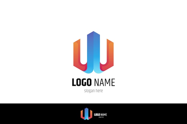 Building letter W logo concept