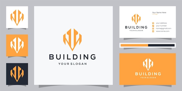 Building logo design for apartment and real estate