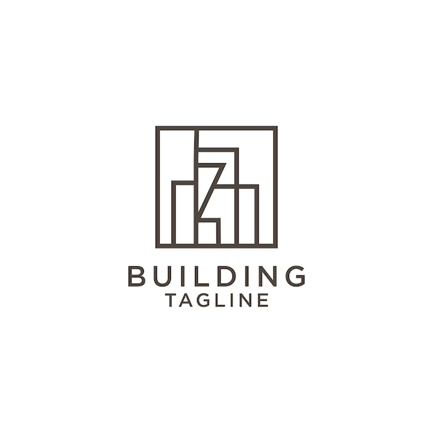 Building  logo design icon vector