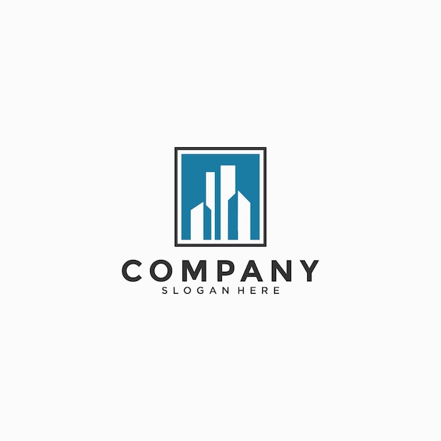 Building logo design, real estate, architecture, construction logo icon