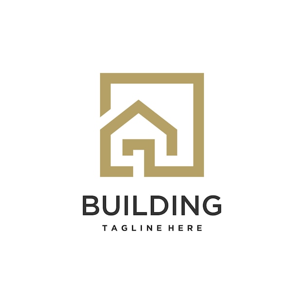 Premium Vector | Building logo design vector modern syle