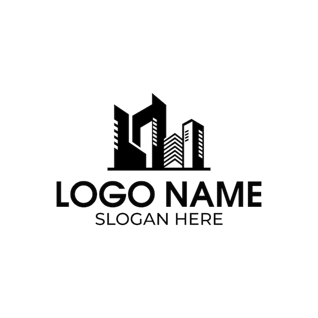 Vector building logo design vector