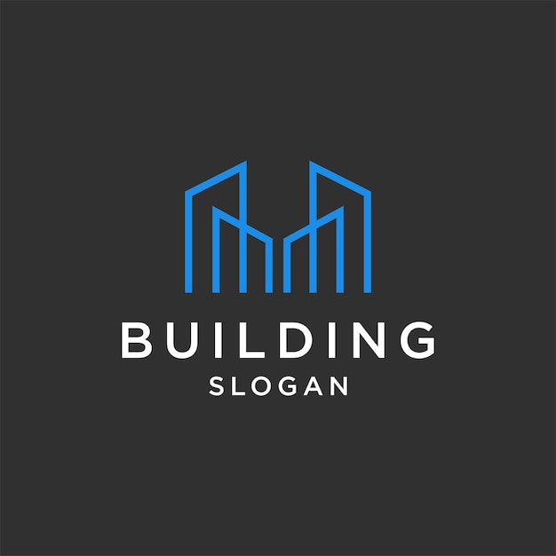 Building logo icon design template t