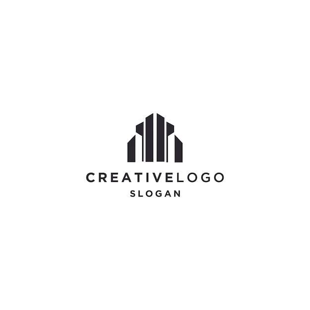 Building logo icon design template