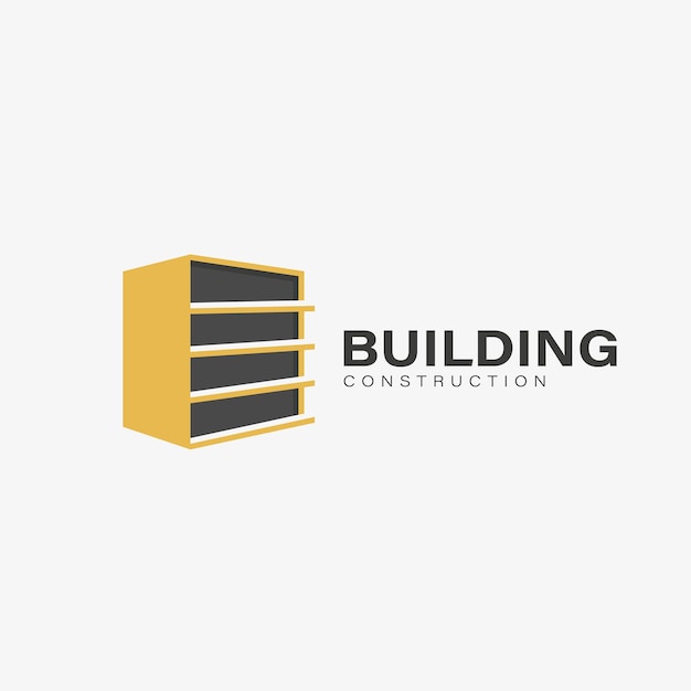Шаблон векторного дизайна логотипа здания