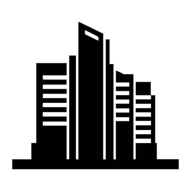 building logo vector silhouette