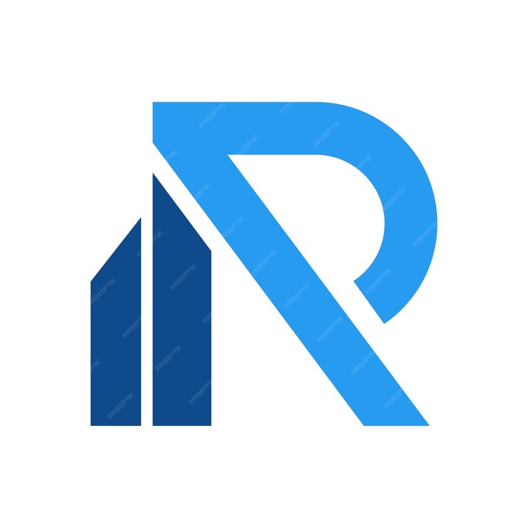 Premium Vector | Building logo with letter r logo concept real estate ...