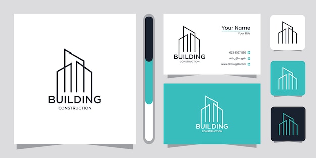 Building logo with line concept