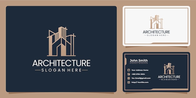 Building luxury logo branding design and business card template