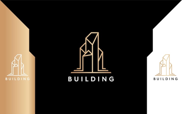 Vector building modern and minimalist logo design