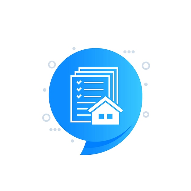 Building permit icon for web