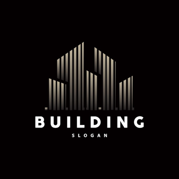 Building Real Estate Apartment Construction Logo Elegant Premium Rustic Monogram Vector Design