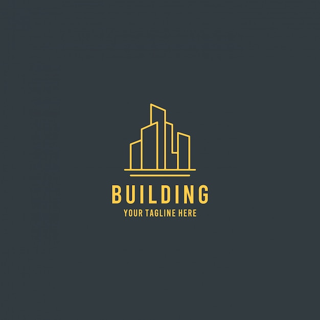 Building real estate premium logo design