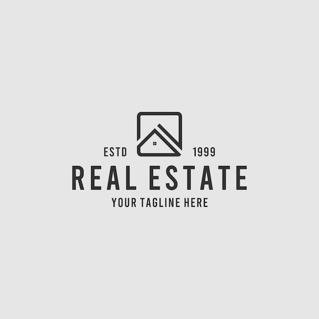 Building real estate premium logo design