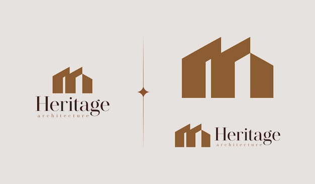 Building residence real estate house logo universal creative premium symbol vector sign icon logo template vector illustration