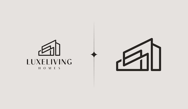 Building Residence Real Estate House Logo Universal creative premium symbol Vector sign icon logo template Vector illustration