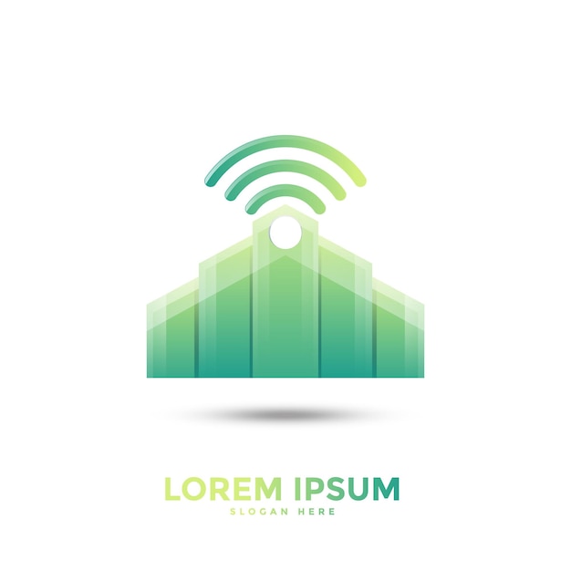 Building wifi logo template