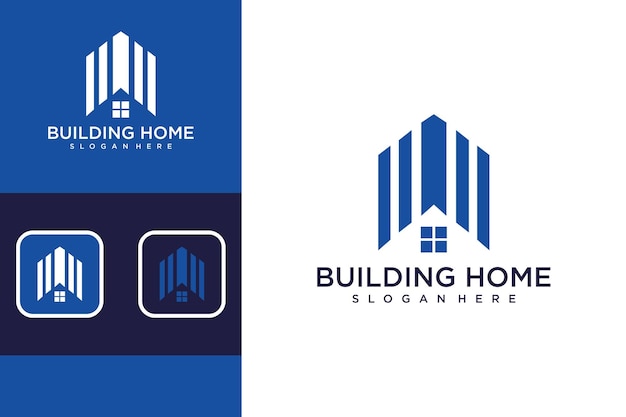 Building with home logo design