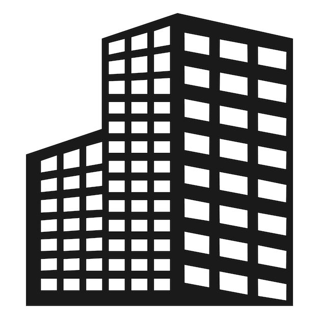 Vector buildings icon vector