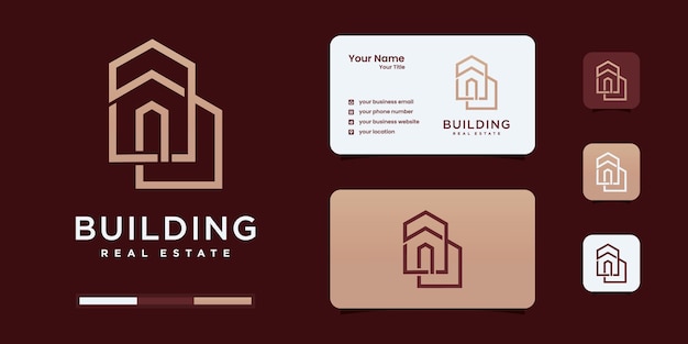 Buildings real estate logo design inspiration.