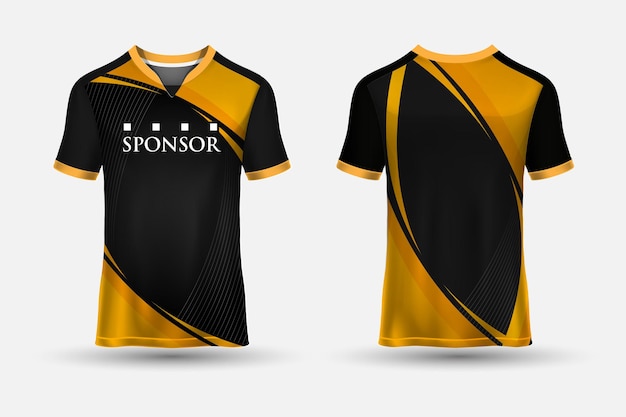 Buitengewone en fantastische t-shirts met sportjersey-ontwerp die geschikt zijn voor racen, voetbalgaming