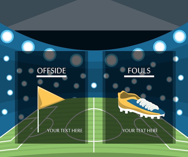 Buitentikvlag en voetbalschoenen