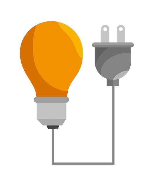 bulb efficiency isolated icon 