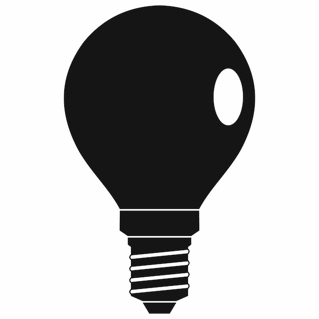 Bulb icon icon in simple style on a white background