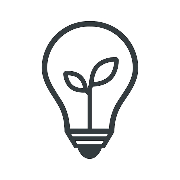 Bulb icon vector on trendy design