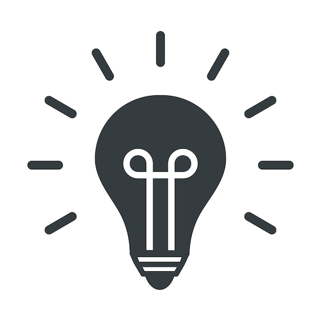 Bulb icoon vector op trendy ontwerp