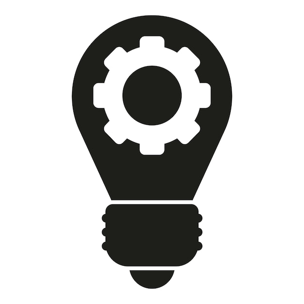 Bulb idea icon simple vector Star rate Good client