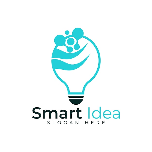 bulb lamp logo smart idea